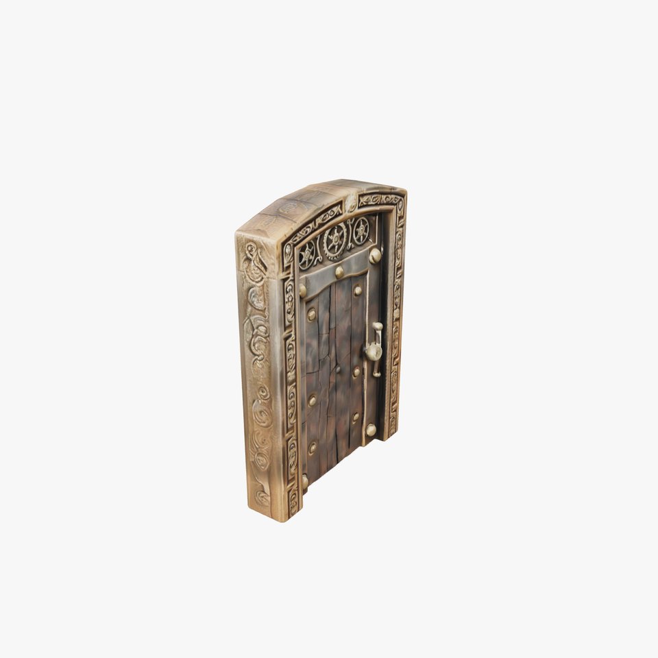 Medieval Wooden Door Model Pack